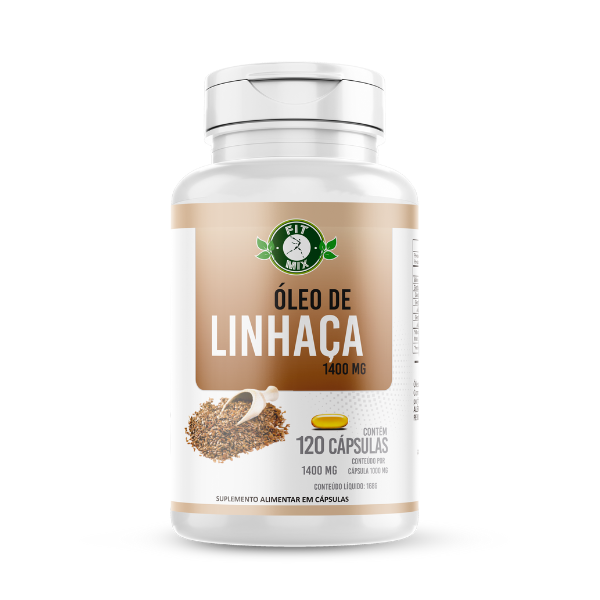 Óleo de linhaça 1400mg 120 cápsulas Fit Mix
