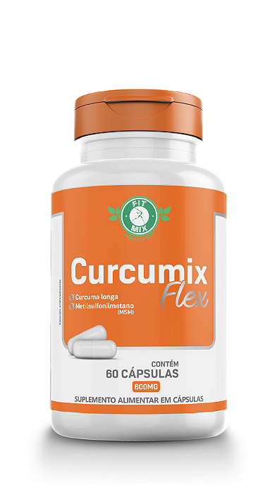 🏋️‍♂️ Curcumix Flex 600mg 60 Cápsulas - Fit Mix 🦵🔥