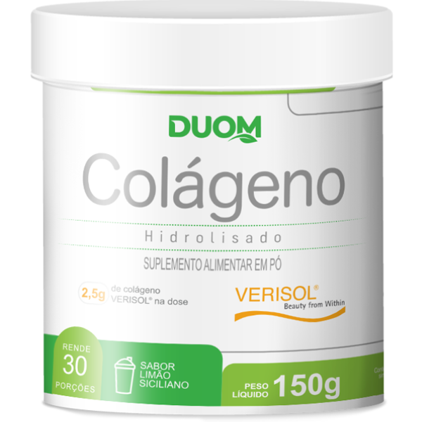 🟢 Colágeno Verisol 150g Sabor Limão Siciliano - Duom 🍋✨