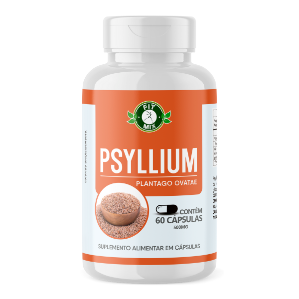 🌿 Psyllium 500mg 60 Cápsulas – Fit Mix
