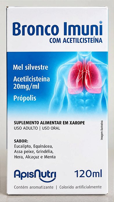 🍯 Xarope com Própolis, Mel Silvestre e N-Acetil L-Cisteína 120ml (ApisNutri)