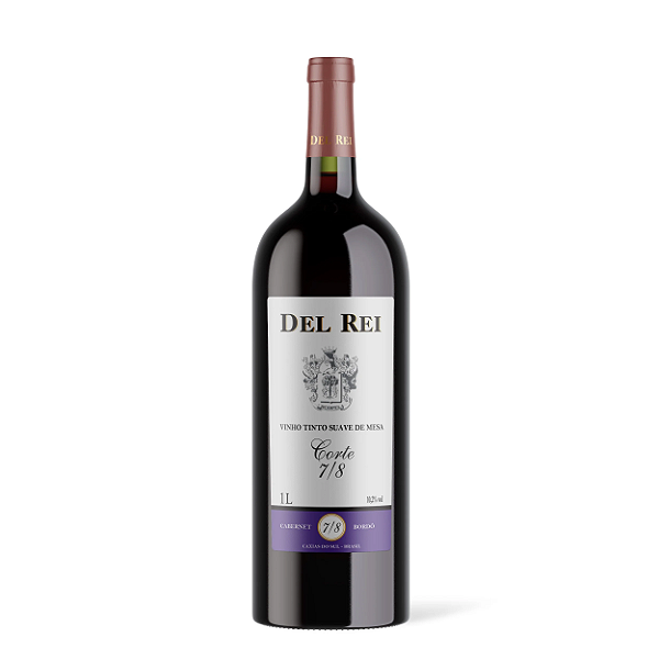 VINHO DEL REI TINTO SUAVE 7-8 CABERNET E BORDO 1L