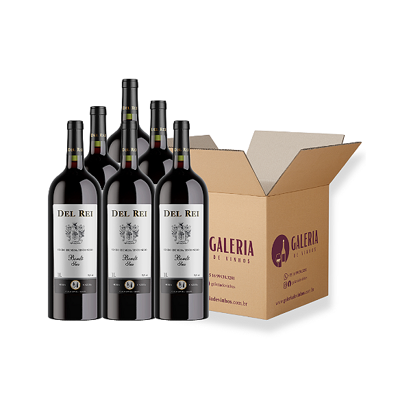 VINHO DEL REI TINTO SECO BORDO 1L - 12 UNIDADES