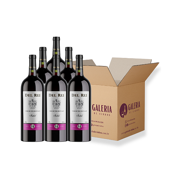 VINHO DEL REI ROSE SUAVE ISABEL 1L - 12 UNIDADES