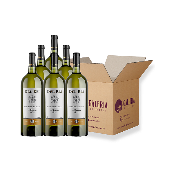 VINHO DEL REI BRANCO SUAVE NIAGARA 1L - 12 UNIDADES
