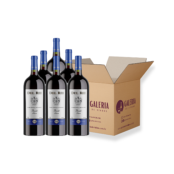 VINHO DEL REI BORDÔ SUAVE 1L - 36 UNIDADES