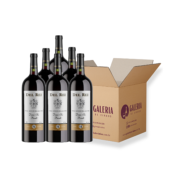 VINHO DEL REI TINTO DEMI-SEC BORDO 1L - 36 UNIDADES