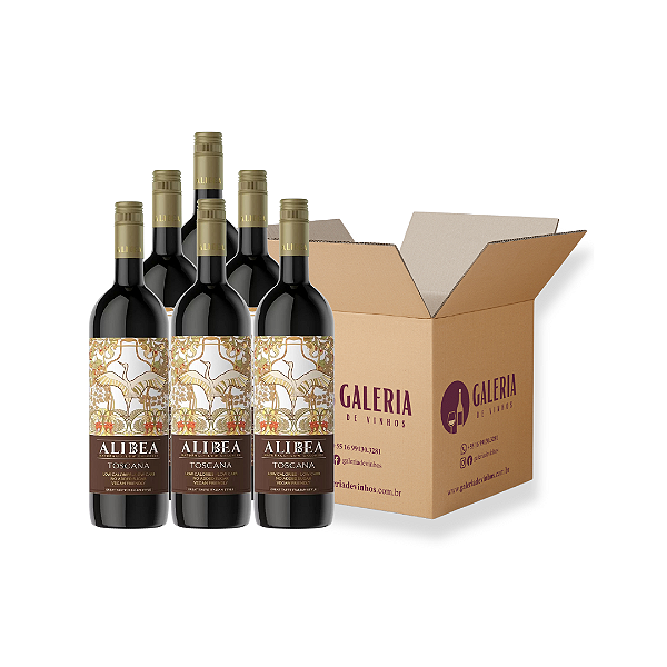 VINHO TOSCANA LOW CARB ALIBEA 750ML - 6 UNIDADES