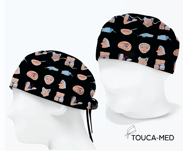 Touca Cirurgia Plástica, Face, Olhos, Nariz, Bumbum.