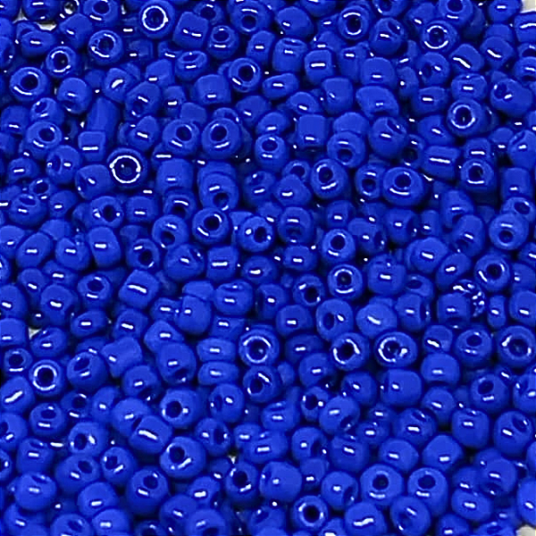 Miçanga 6/0 Azul Royal Leitoso 50gr
