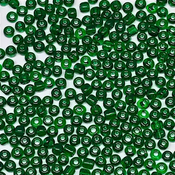 Miçanga 6/0 Verde em Vidro 50gr