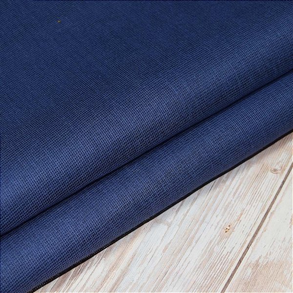 Tecido Morim Metro - Azul Escuro