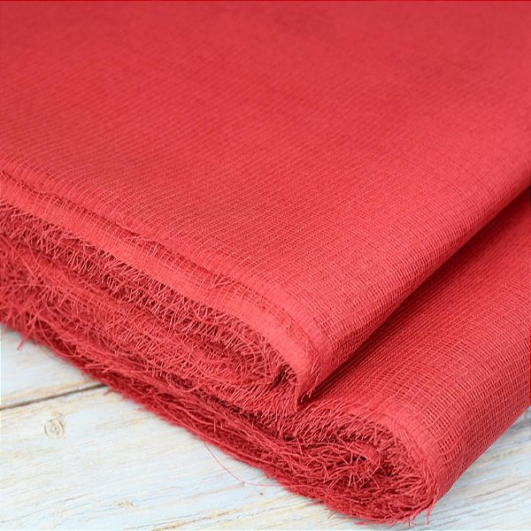 Tecido Morim Metro - Vermelho