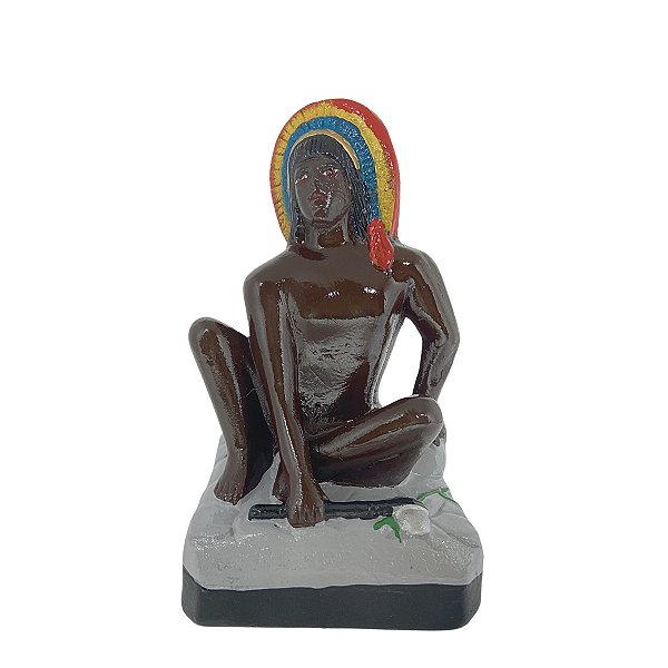 Caboclo Rompe Mato em Gesso 20CM