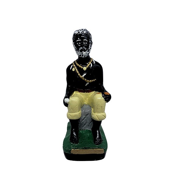 Pai Joaquim de Angola em Gesso 20CM