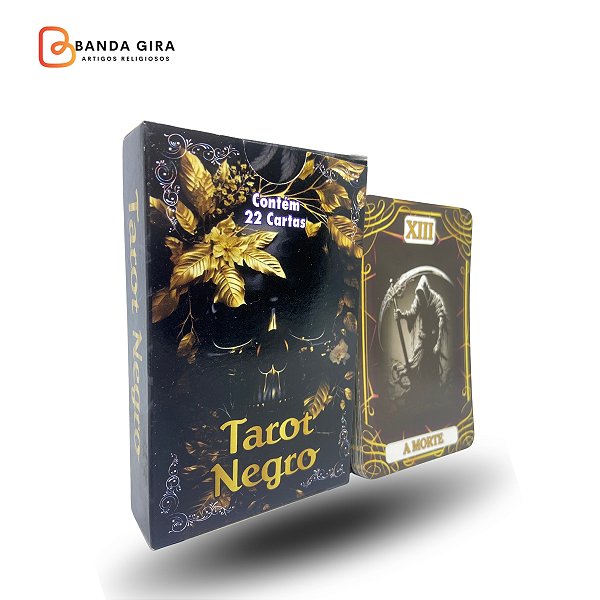 Tarô Negro Contém 22 Cartas