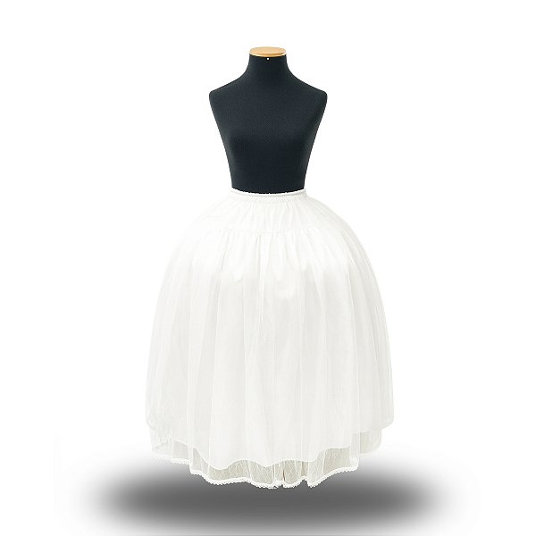 Saia Renda Light Branca - Umbanda e Candomblé