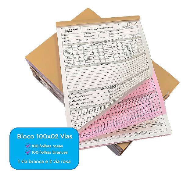 BLOCO 100 FOLHAS - 100X2 - AP75G - 10,5X15CM - 10 UNIDADES