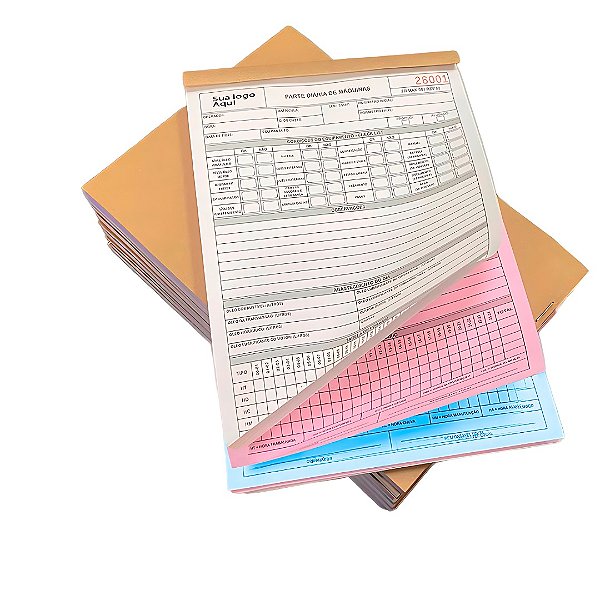 BLOCO 100 FOLHAS 100X3 -AUTOCOPY56G - 7,5X10,5CM 10 UNIDADES