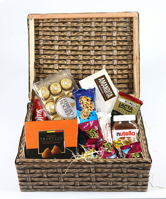Cesta de chocolates Premium