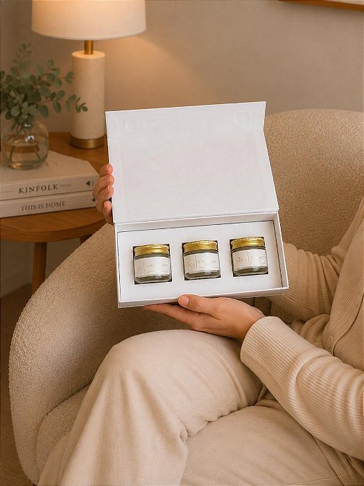 Kit trio de velas velas perfumadas - BAMBOO | LAVANDA | LIMÃO SICILIANO