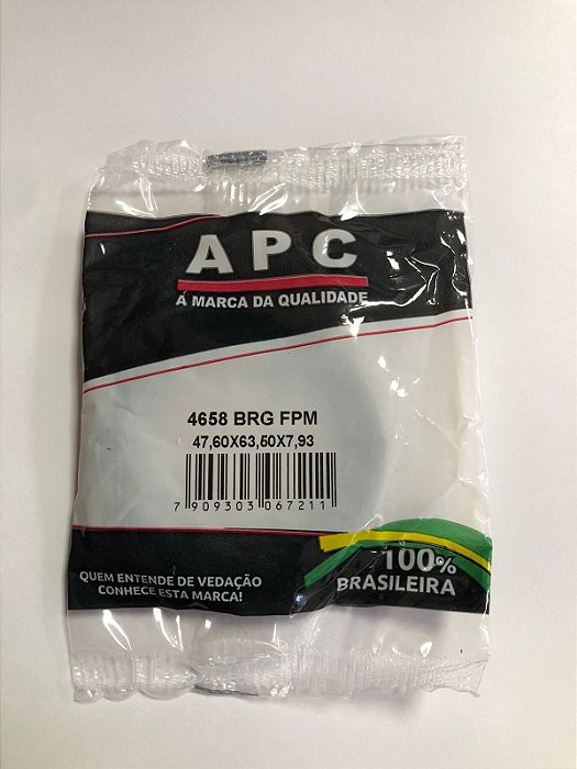 RETENTOR MOTOR EXTRATOR PRIMÁRIO 64 JHON DEERE, APC 4658 (47,6X63,5X7,93)