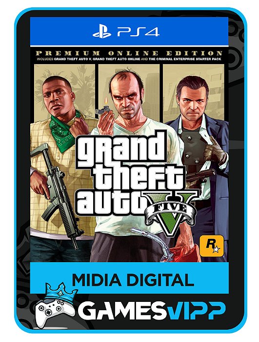 Gta 5 Premium Edition Ps4 Mídia digital