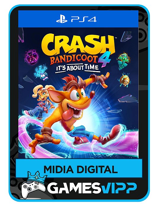 Crash bandicoot 4 about time- Ps4 Mídia digital