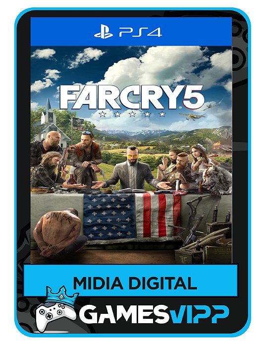 Far Cry 5 - Edição Padrão Ps4 - Mídia digital