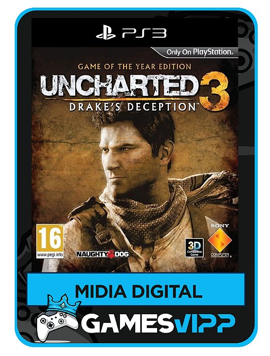 Uncharted 3 Game of the year - Ps3 Mídia digital