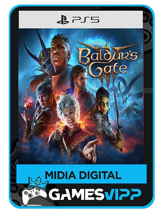 Baldurs Gate 3 Edição Padrão Ps5 Mídia Digital