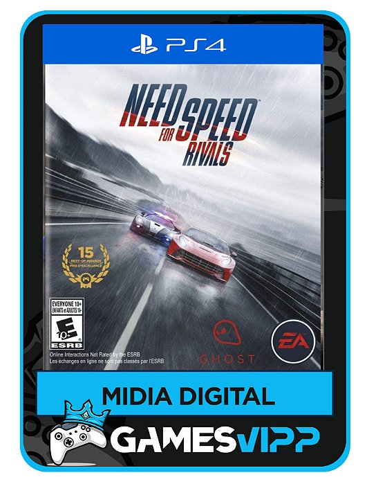 Need for Speed rivals - Ps4 Mídia digital