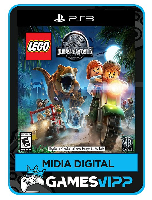 Lego jurassic World - Ps3 - Mídia digital