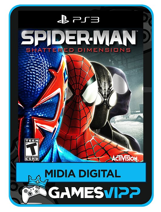 Spiderman Shattered dimensions - Ps3 Mídia digital