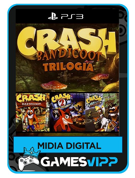 Crash bandicoot trilogy - Ps3 Mídia digital