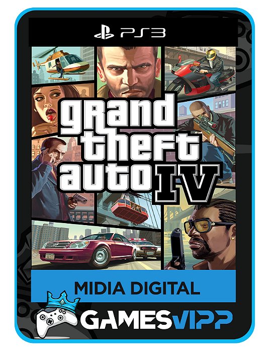 Gta IV  Edição Padrão - Gta 4 Ps3 Mídia digital
