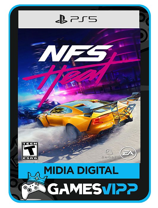 Need for speed heat - Ps5 Mídia digital