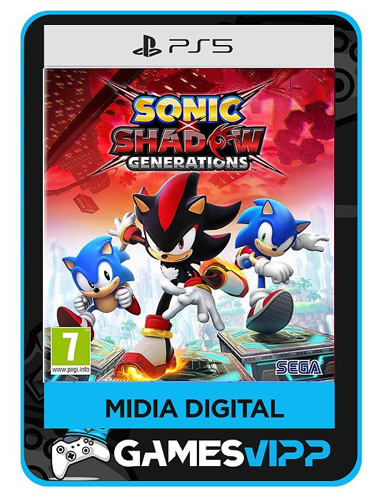 Sonic X Shadow Generations - PS5 Midia digital