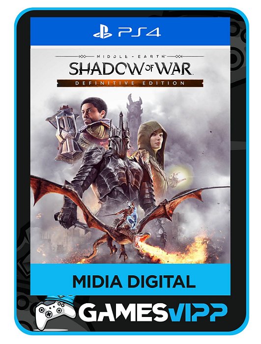 Terra-média™: Sombras da Guerra™ Edição Definitiva Ps4 Midia digital