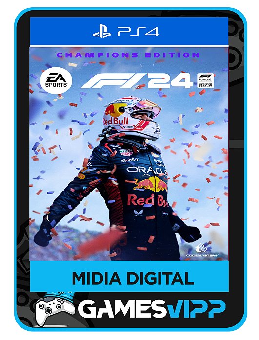 F1 24 Edição dos Campeões Ps4 Midia digital