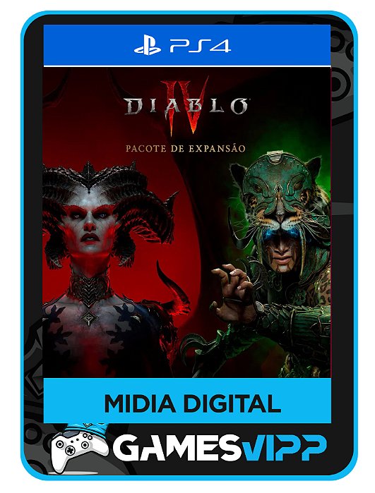 Diablo 4 IV Vessel of Hatred Pacote de Expansão - Ps4 Midia digital