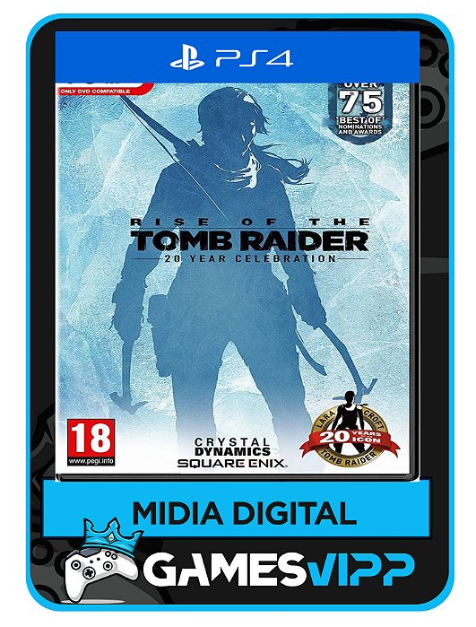 Rise of the Tomb Rider Comemoração de 20 anos-Ps4 Midia digital