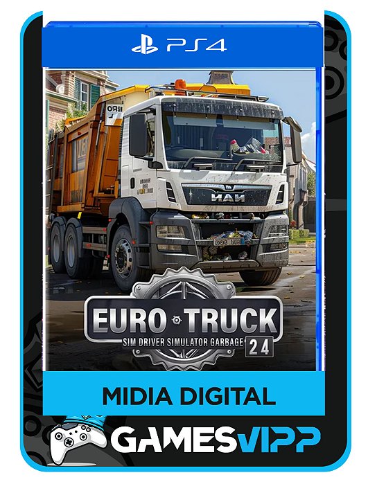 Euro Truck Sim Driver Simulator 24 - Garbage - Ps4 Midia digital