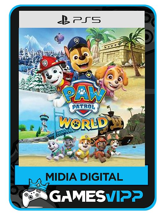 Mundo da PAW Patrol Patrulha Canina-Ps5 Midia digital