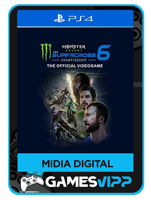 Monster Energy Supercross 6 -Ps4 Midia digital