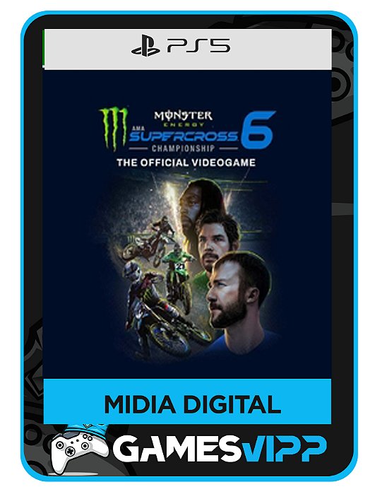 Monster Energy Supercross 6 -Ps5 Midia digital