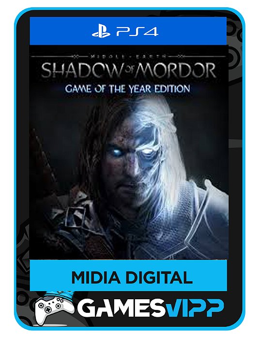 Terra-média: Sombras de Mordor - Edição Jogo do Ano-Ps4 Midia digital