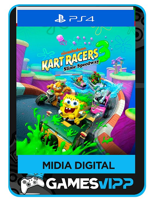 Nickelodeon Kart Racers 3: Slime Speedway-Ps4 Midia Digital