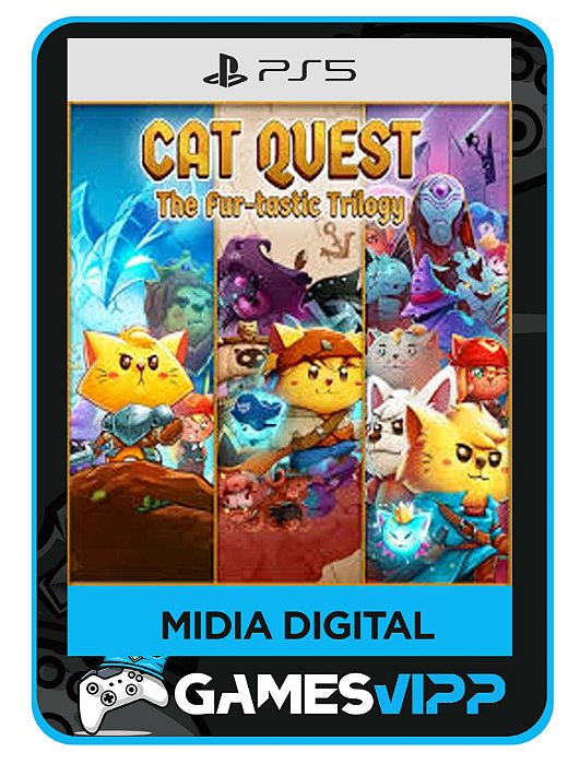 Cat Quest: The Fur-tastic Trilogy Ps5 Midia digital