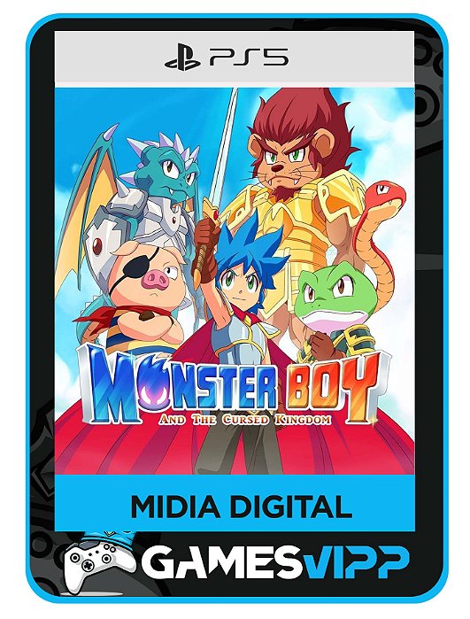 Monster Boy e o Reino Amaldiçoado-Ps5 Midia digital